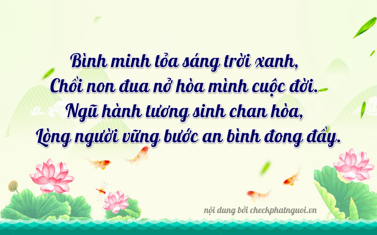 Bài thơ ý nghĩa cho <b>biển số 15AL-00353</b> tại website checkphatnguoi.vn