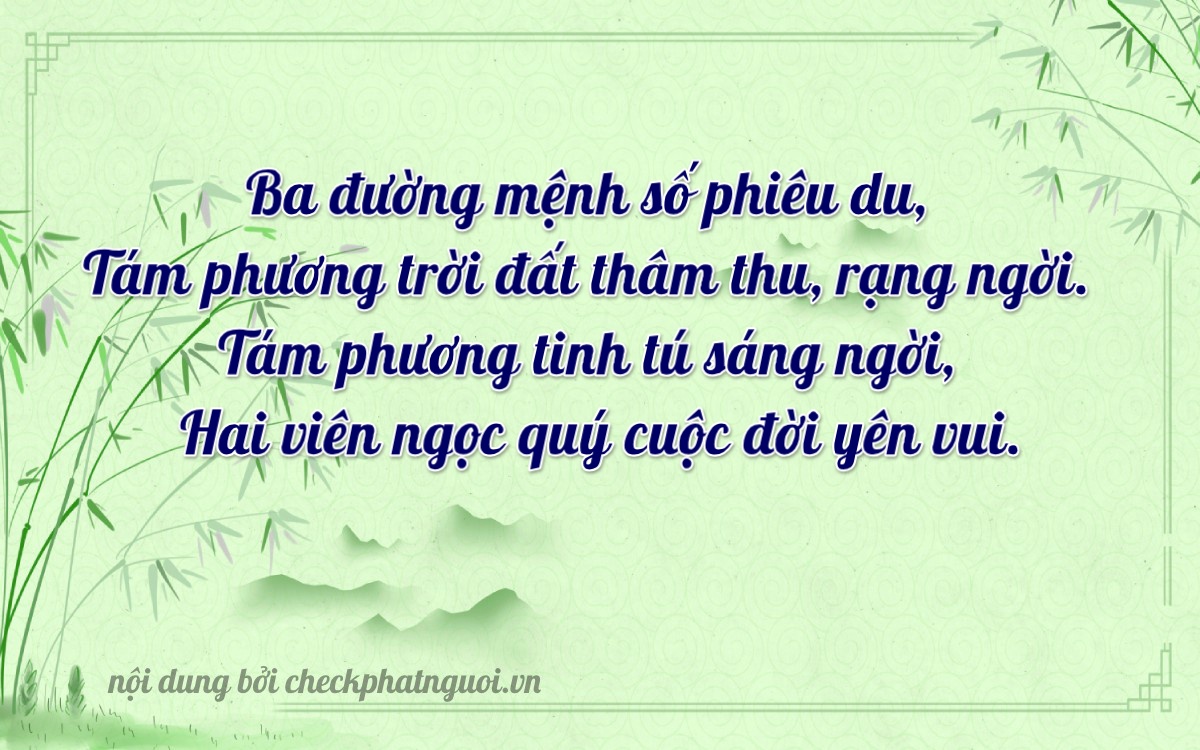 Bài thơ ý nghĩa cho <b>biển số 15AL-03882</b> tại website checkphatnguoi.vn