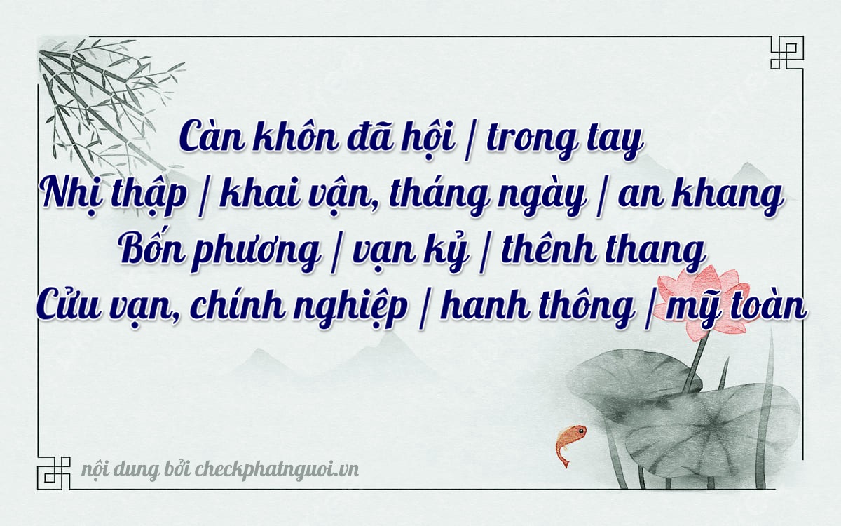 Bài thơ ý nghĩa cho <b>biển số 15AM-02499</b> tại website checkphatnguoi.vn