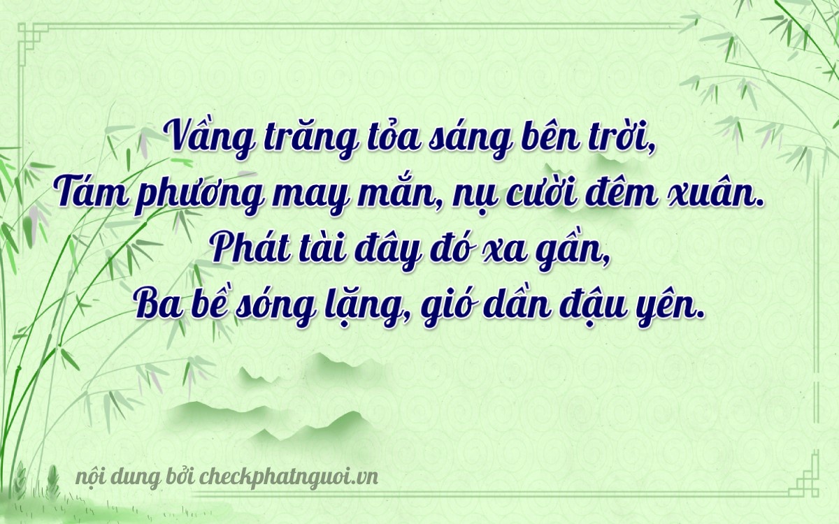 Bài thơ ý nghĩa cho <b>biển số 15AP-00838</b> tại website checkphatnguoi.vn