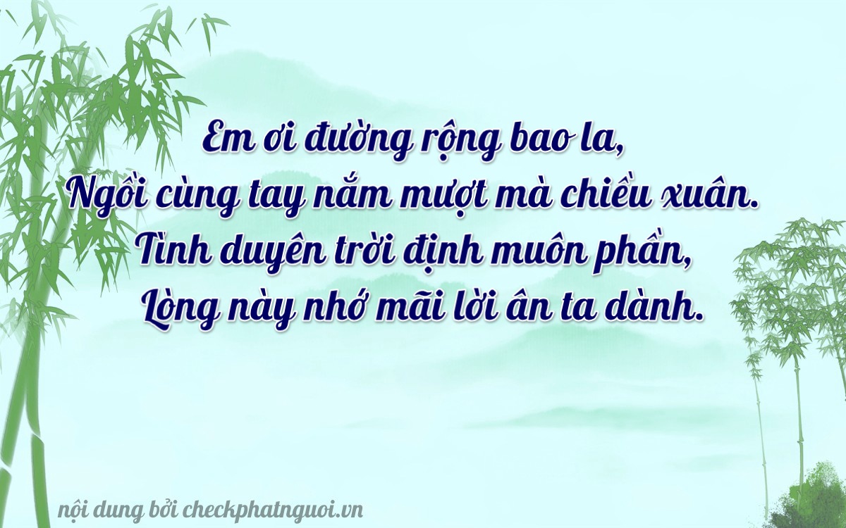 Bài thơ ý nghĩa cho <b>biển số 15AP-02930</b> tại website checkphatnguoi.vn