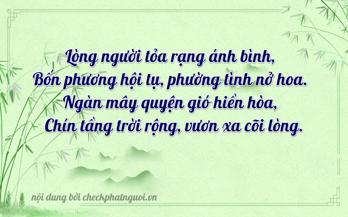 Bài thơ ý nghĩa cho <b>biển số 15AP-04293</b> tại website checkphatnguoi.vn