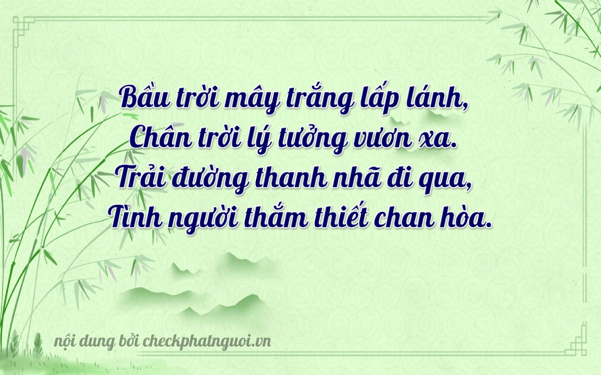 Bài thơ ý nghĩa cho <b>biển số 15AP-07336</b> tại website checkphatnguoi.vn