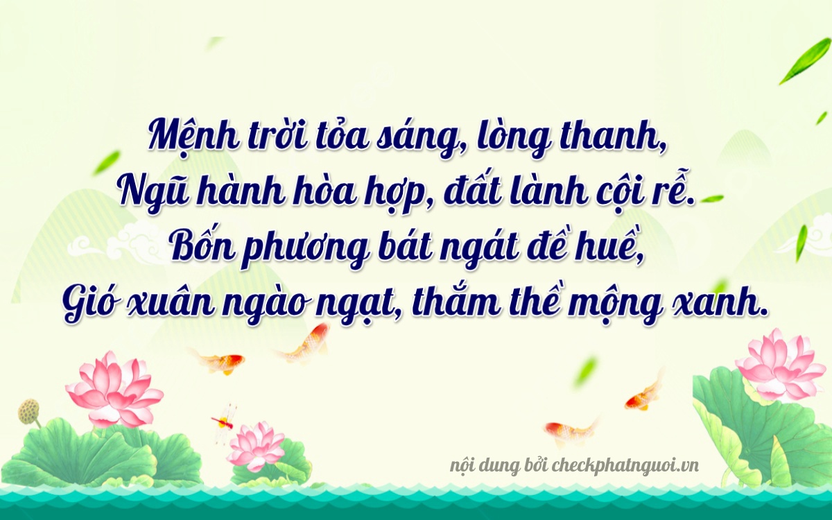Bài thơ ý nghĩa cho <b>biển số 15AP-08503</b> tại website checkphatnguoi.vn