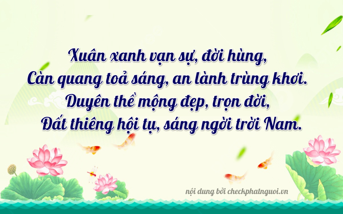 Bài thơ ý nghĩa cho <b>biển số 15AR-00247</b> tại website checkphatnguoi.vn