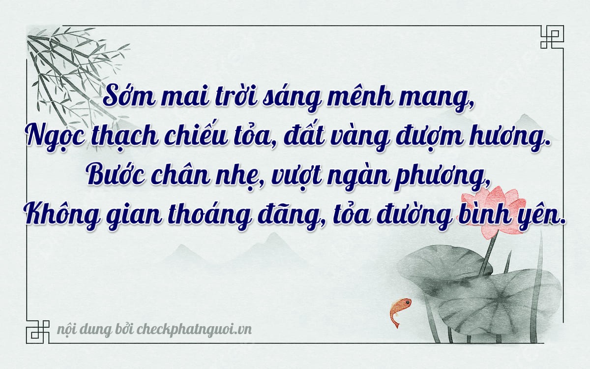 Bài thơ ý nghĩa cho <b>biển số 15AS-02360</b> tại website checkphatnguoi.vn