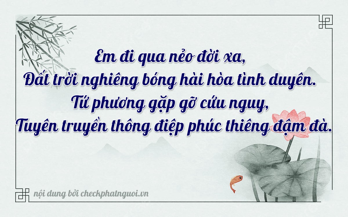 Bài thơ ý nghĩa cho <b>biển số 15AS-04979</b> tại website checkphatnguoi.vn