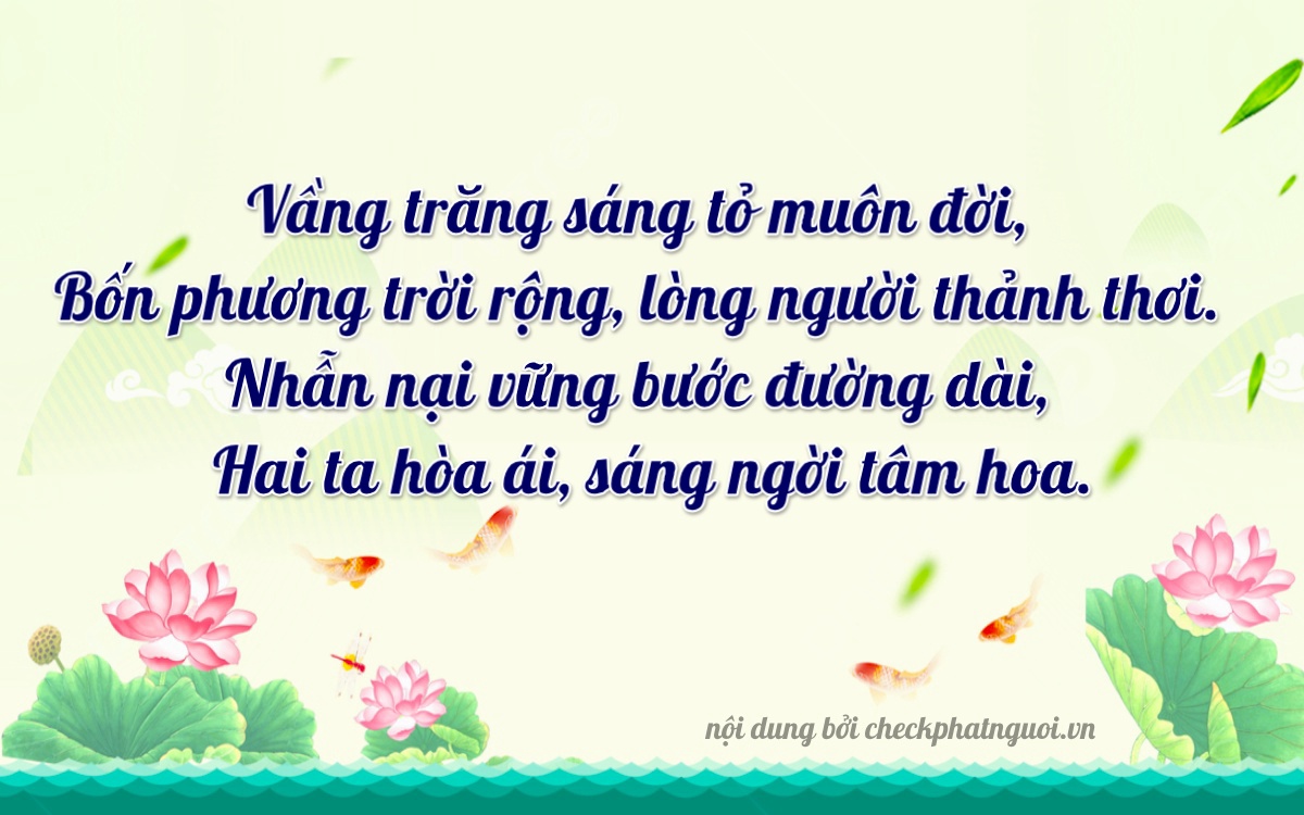 Bài thơ ý nghĩa cho <b>biển số 15AS-07642</b> tại website checkphatnguoi.vn