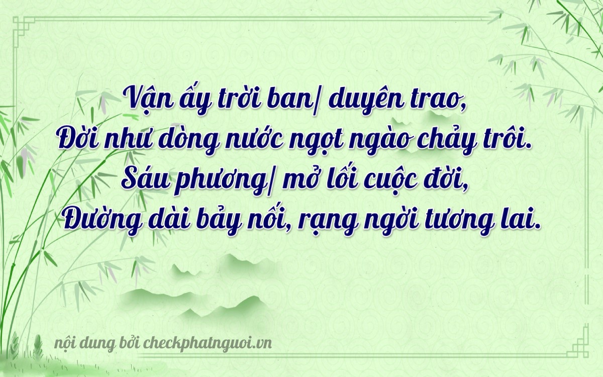 Bài thơ ý nghĩa cho <b>biển số 15AS-08867</b> tại website checkphatnguoi.vn