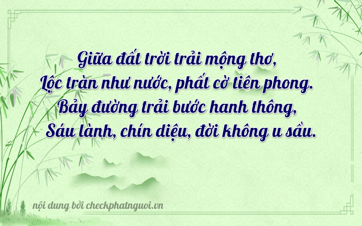 Bài thơ ý nghĩa cho <b>biển số 15AS-09666</b> tại website checkphatnguoi.vn