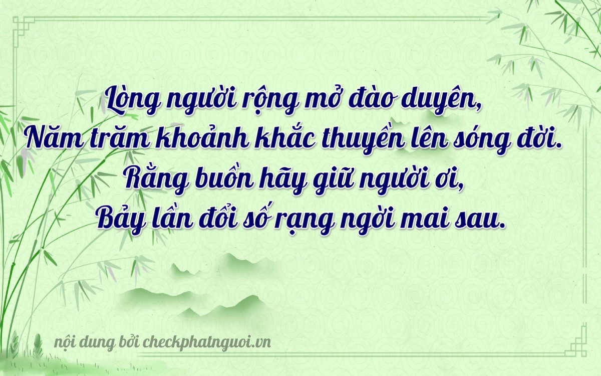 Bài thơ ý nghĩa cho <b>biển số 15AS-10267</b> tại website checkphatnguoi.vn