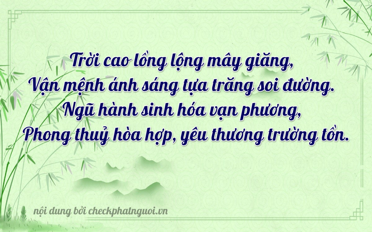 Bài thơ ý nghĩa cho <b>biển số 15AS-11192</b> tại website checkphatnguoi.vn