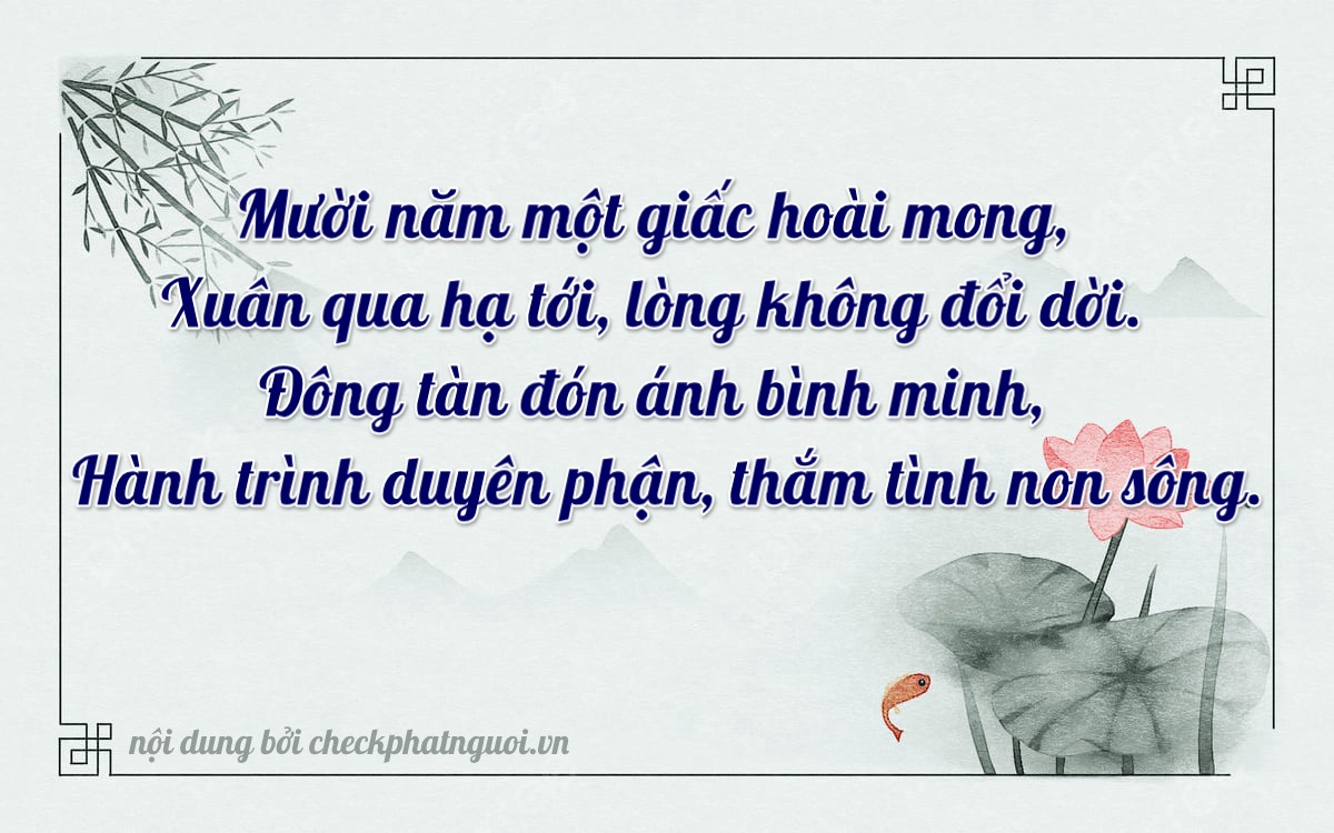 Bài thơ ý nghĩa cho <b>biển số 15AS-11902</b> tại website checkphatnguoi.vn