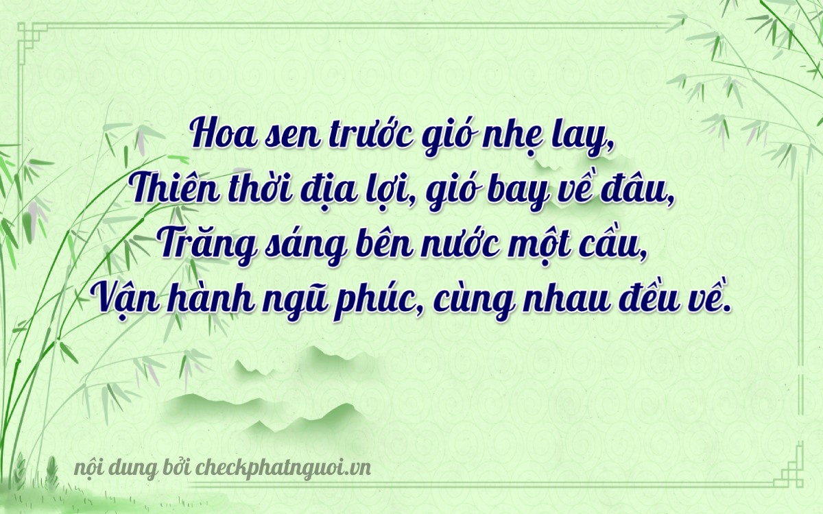 Bài thơ ý nghĩa cho <b>biển số 15AT-02450</b> tại website checkphatnguoi.vn