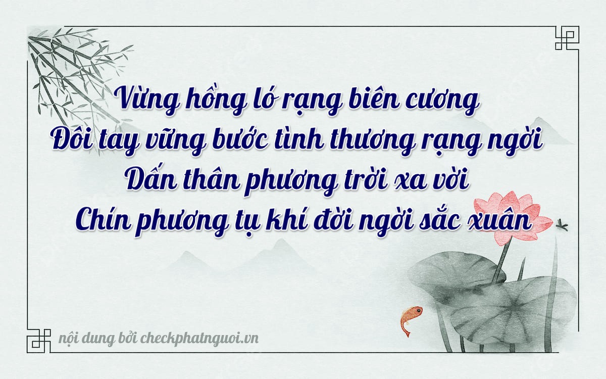 Bài thơ ý nghĩa cho <b>biển số 15AT-02897</b> tại website checkphatnguoi.vn