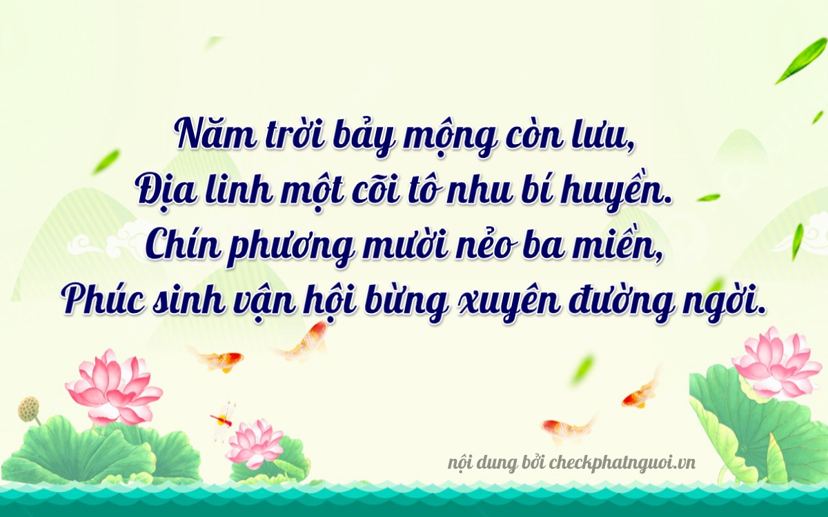 Bài thơ ý nghĩa cho <b>biển số 15AT-19766</b> tại website checkphatnguoi.vn