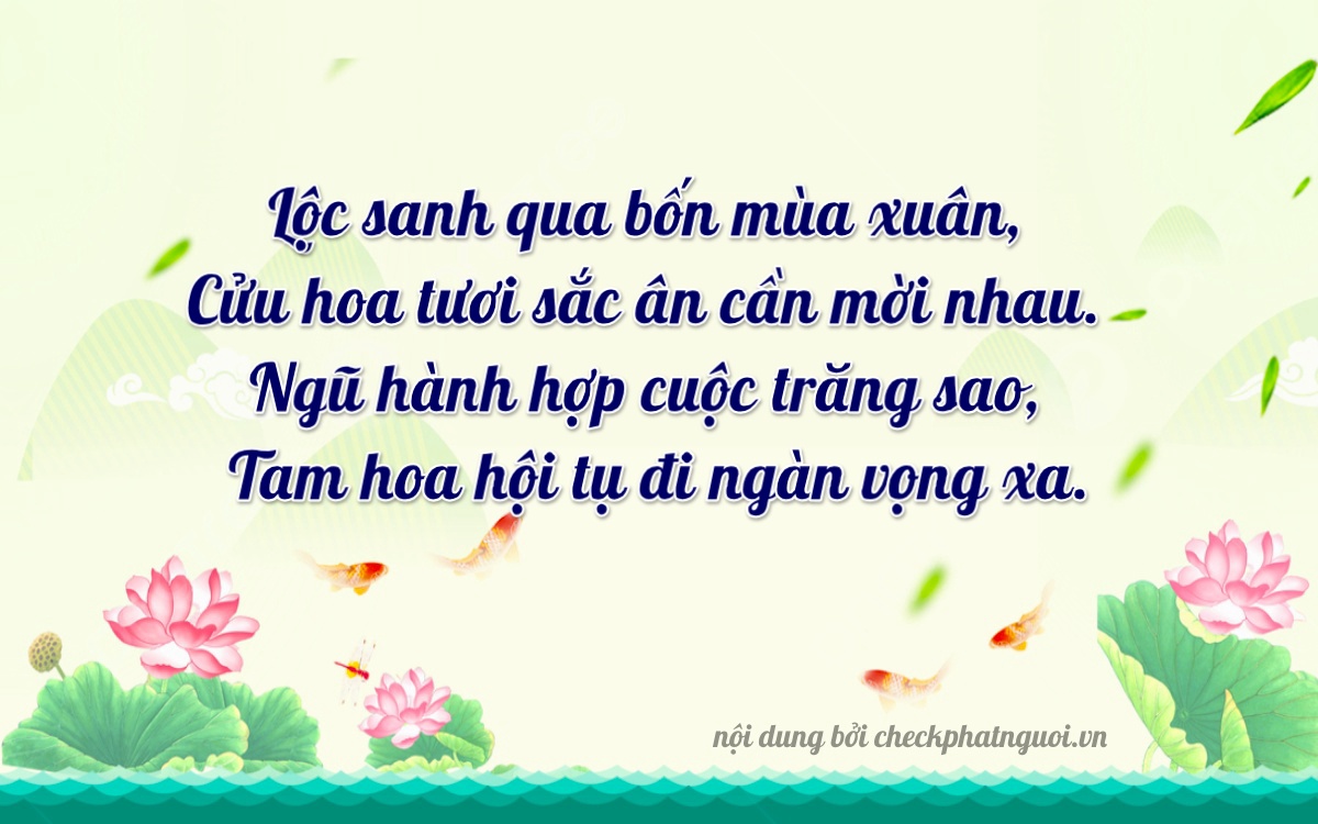 Bài thơ ý nghĩa cho <b>biển số 15B1-04953</b> tại website checkphatnguoi.vn