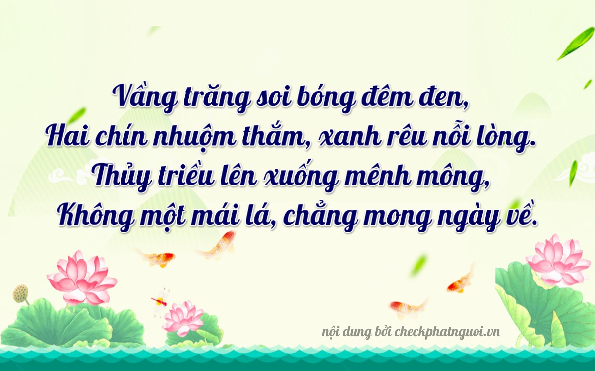 Bài thơ ý nghĩa cho <b>biển số 15B1-28901</b> tại website checkphatnguoi.vn