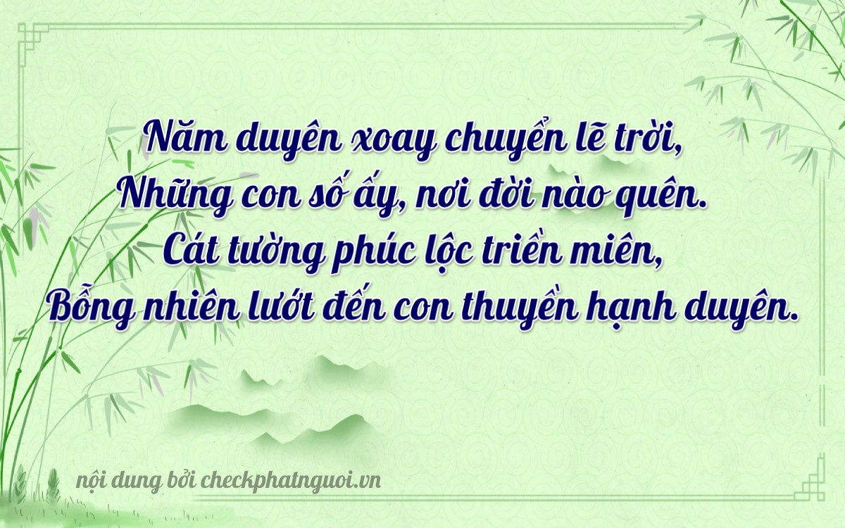 Bài thơ ý nghĩa cho <b>biển số 15B1-54577</b> tại website checkphatnguoi.vn