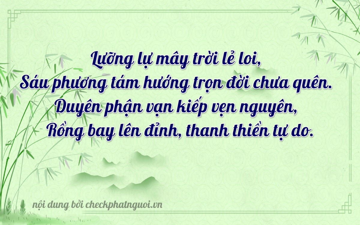 Bài thơ ý nghĩa cho <b>biển số 15B1-66186</b> tại website checkphatnguoi.vn