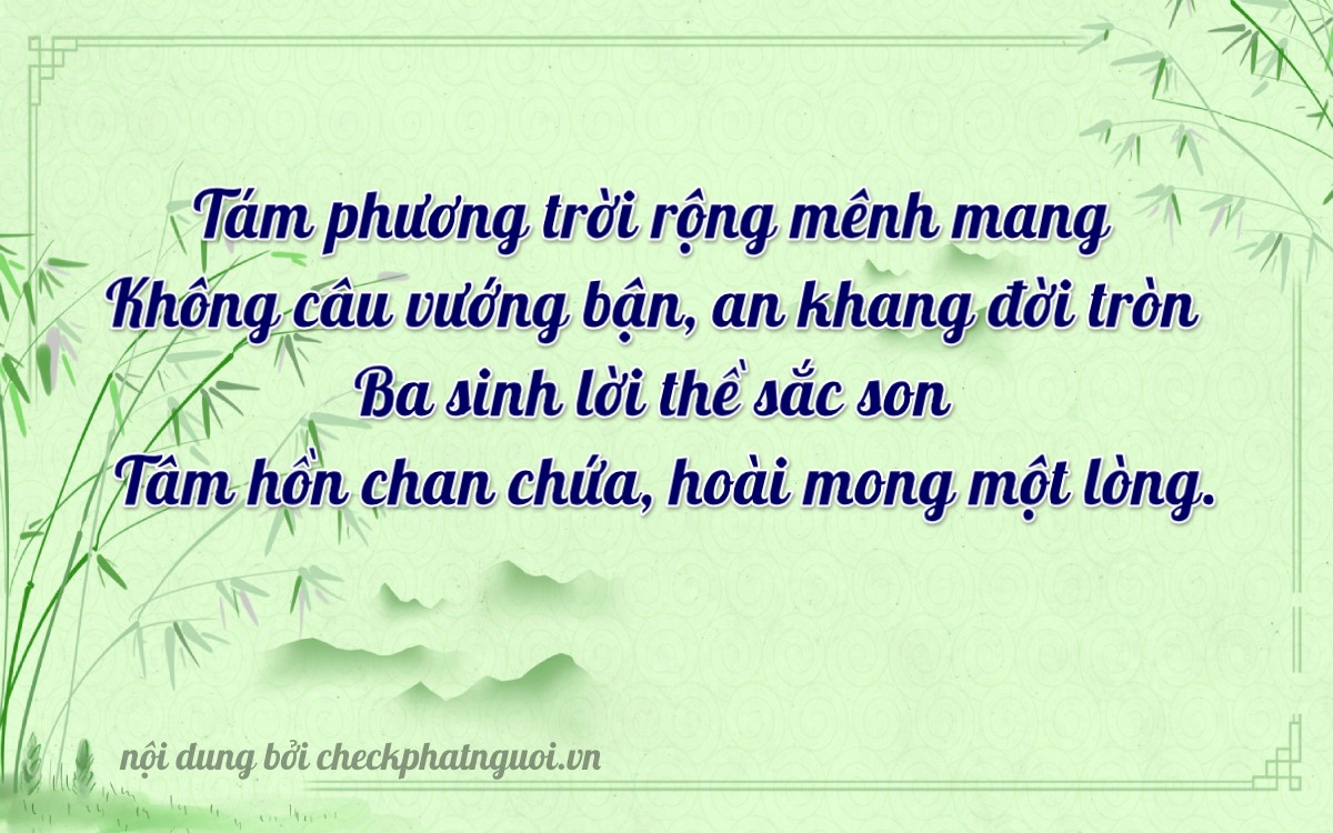 Bài thơ ý nghĩa cho <b>biển số 15B1-80383</b> tại website checkphatnguoi.vn