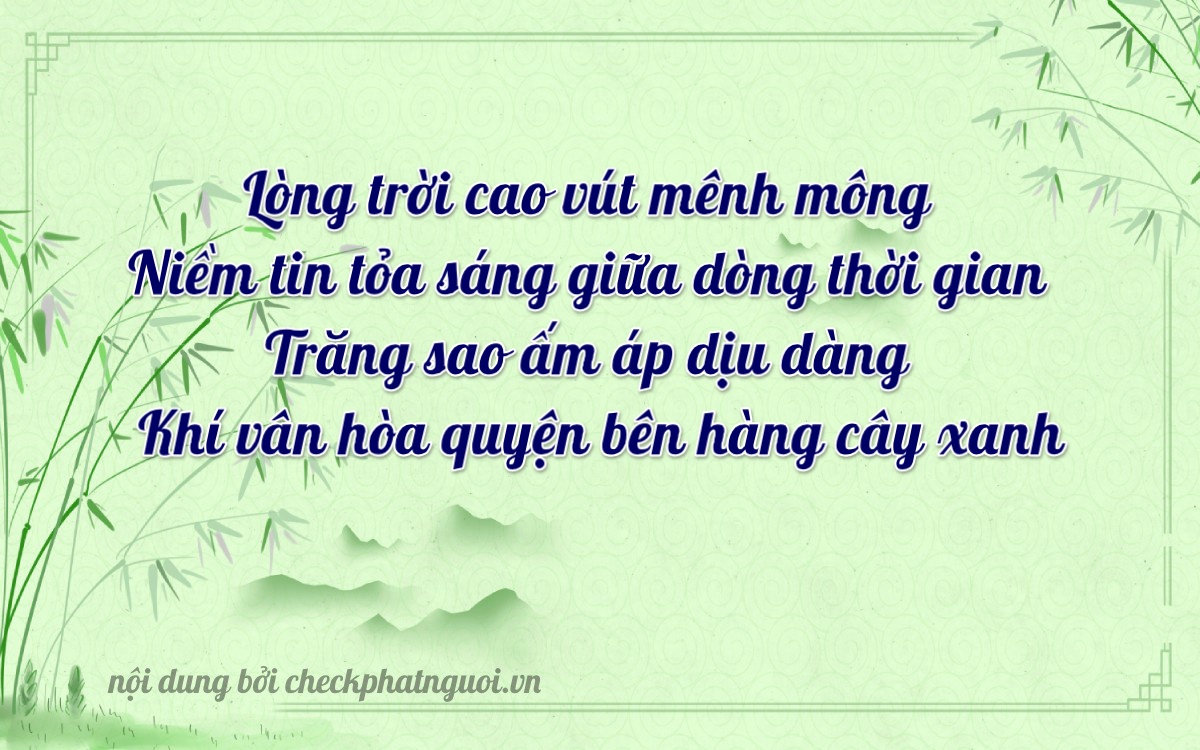 Bài thơ ý nghĩa cho <b>biển số 15B2-15809</b> tại website checkphatnguoi.vn