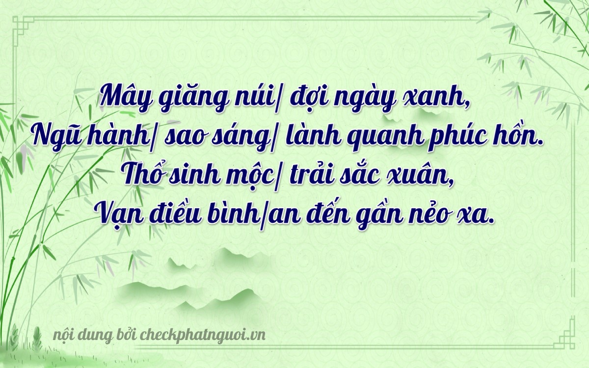 Bài thơ ý nghĩa cho <b>biển số 15B2-22847</b> tại website checkphatnguoi.vn