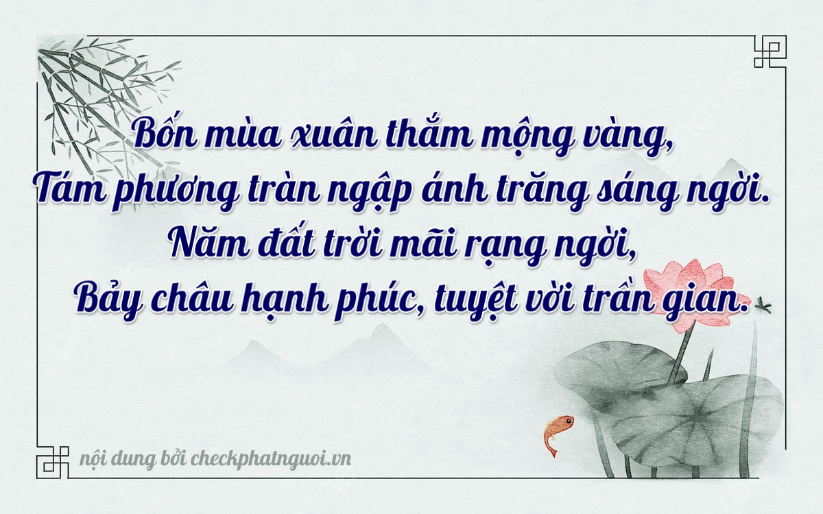 Bài thơ ý nghĩa cho <b>biển số 15B2-48572</b> tại website checkphatnguoi.vn