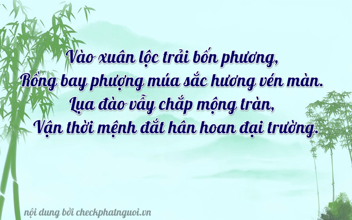 Bài thơ ý nghĩa cho <b>biển số 15B2-62324</b> tại website checkphatnguoi.vn