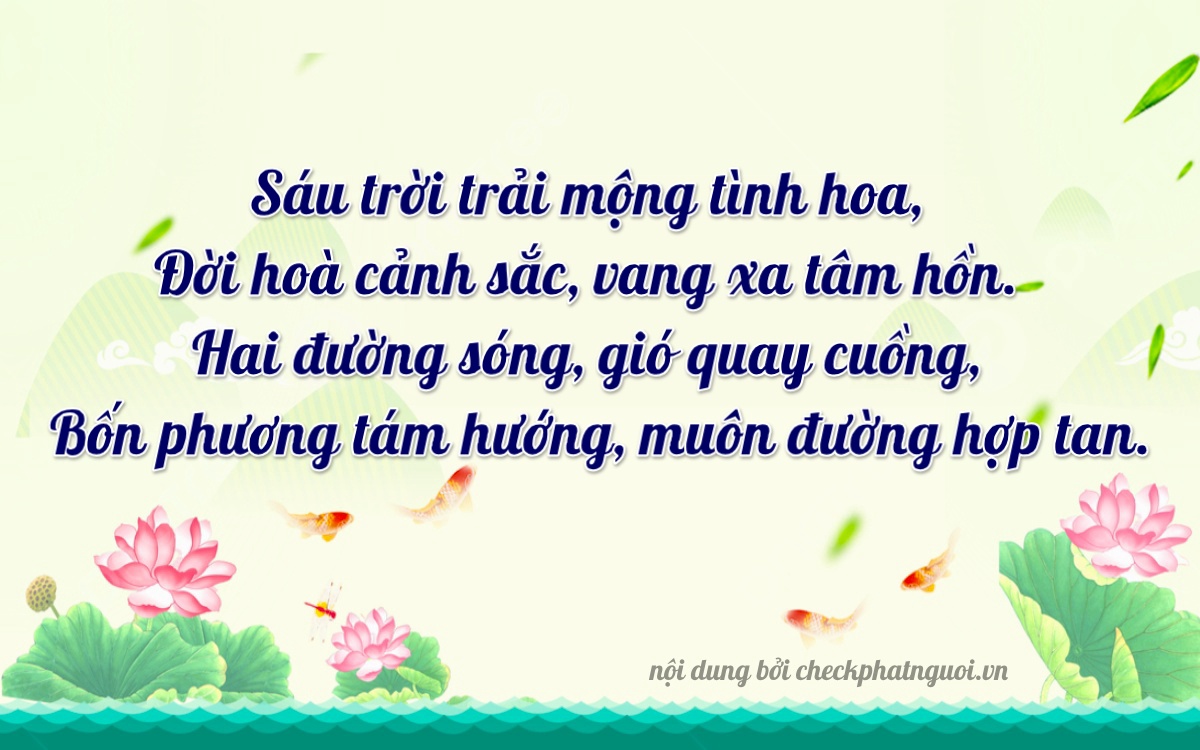 Bài thơ ý nghĩa cho <b>biển số 15B2-62344</b> tại website checkphatnguoi.vn