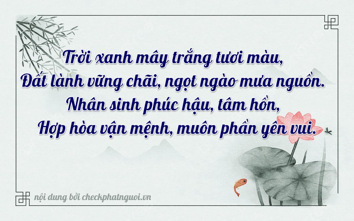 Bài thơ ý nghĩa cho <b>biển số 15B2-70866</b> tại website checkphatnguoi.vn