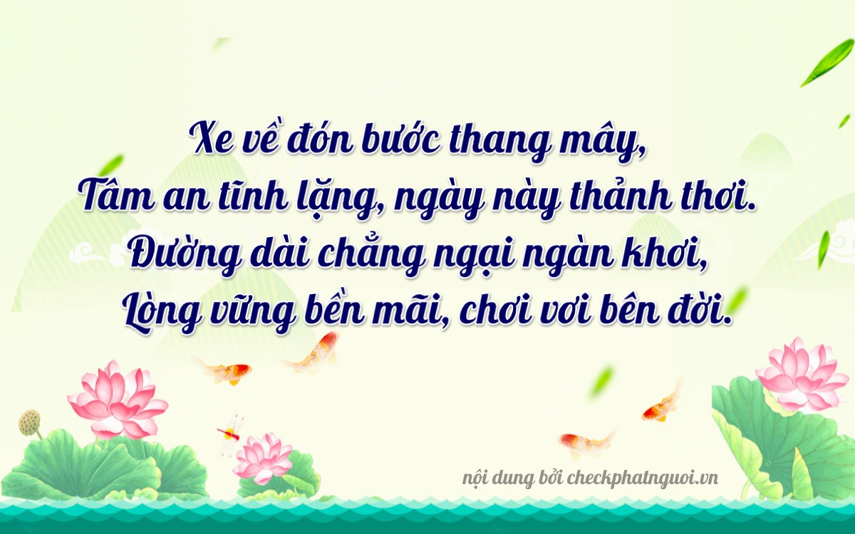 Bài thơ ý nghĩa cho <b>biển số 15B2-71455</b> tại website checkphatnguoi.vn
