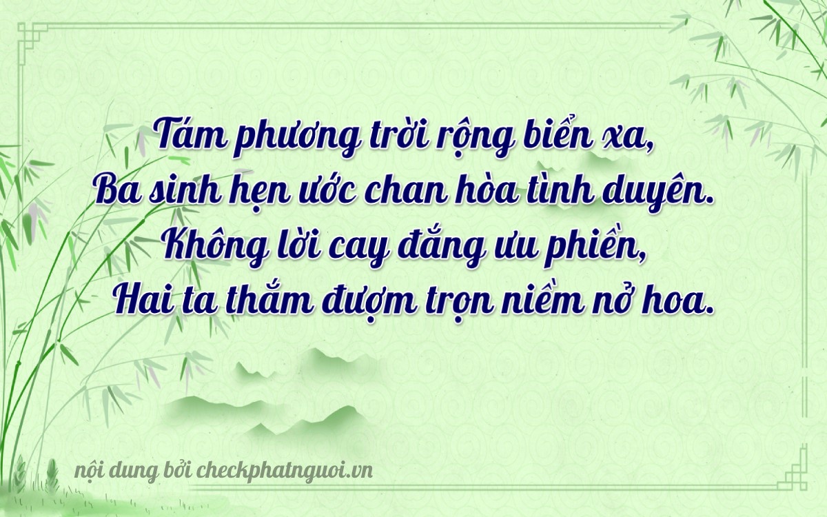 Bài thơ ý nghĩa cho <b>biển số 15B2-83027</b> tại website checkphatnguoi.vn