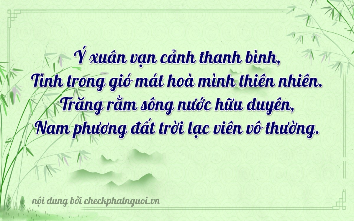 Bài thơ ý nghĩa cho <b>biển số 15B2-99801</b> tại website checkphatnguoi.vn