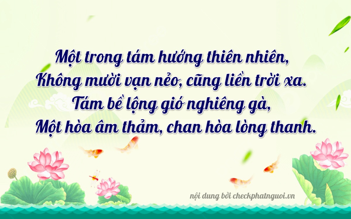 Bài thơ ý nghĩa cho <b>biển số 15B3-10881</b> tại website checkphatnguoi.vn