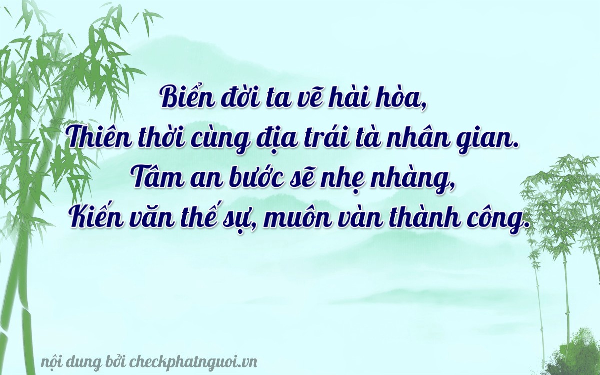 Bài thơ ý nghĩa cho <b>biển số 15B3-11383</b> tại website checkphatnguoi.vn