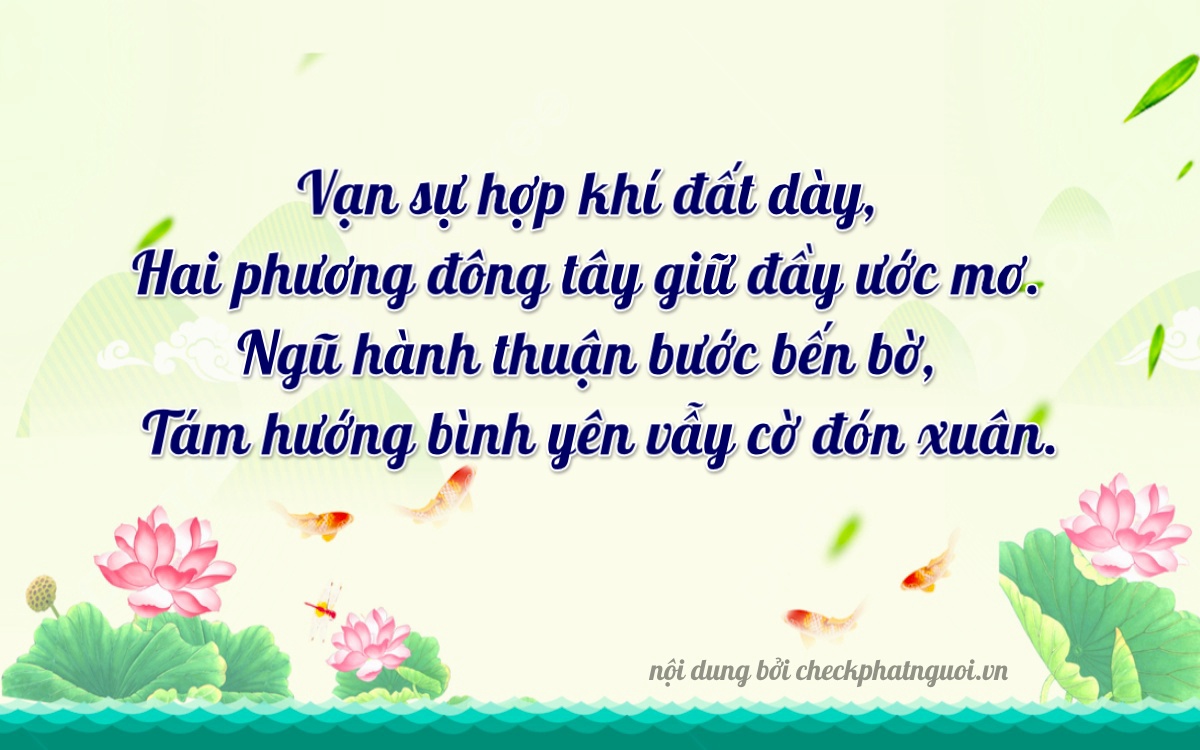 Bài thơ ý nghĩa cho <b>biển số 15B3-25828</b> tại website checkphatnguoi.vn