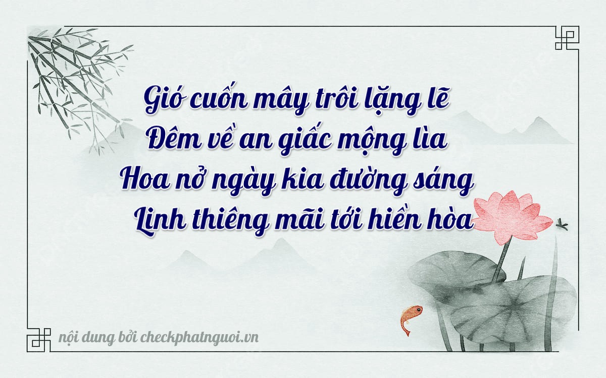 Bài thơ ý nghĩa cho <b>biển số 15B3-40458</b> tại website checkphatnguoi.vn