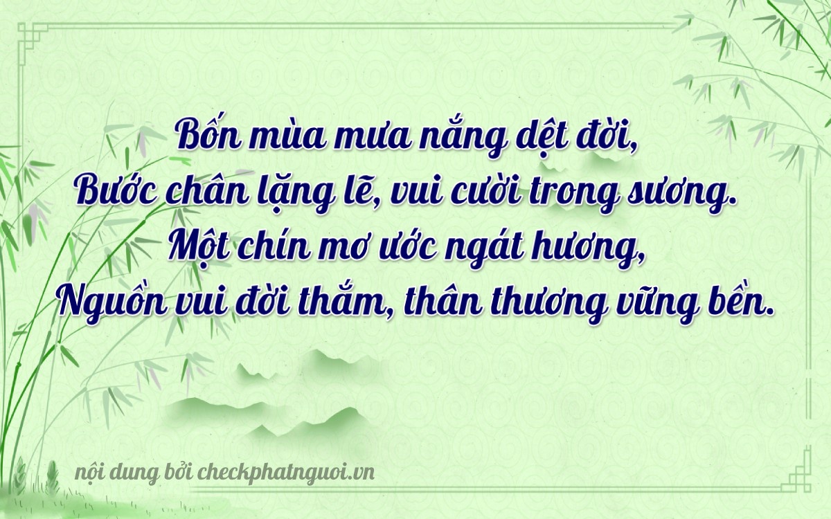 Bài thơ ý nghĩa cho <b>biển số 15B3-54119</b> tại website checkphatnguoi.vn