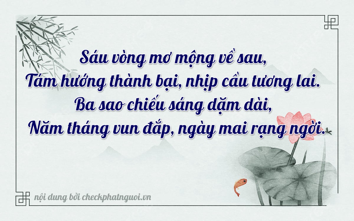 Bài thơ ý nghĩa cho <b>biển số 15B3-68355</b> tại website checkphatnguoi.vn