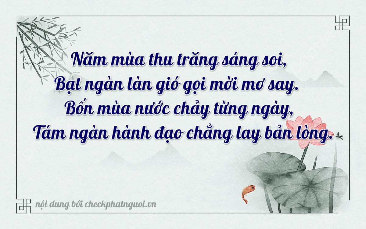 Bài thơ ý nghĩa cho <b>biển số 15B3-83548</b> tại website checkphatnguoi.vn