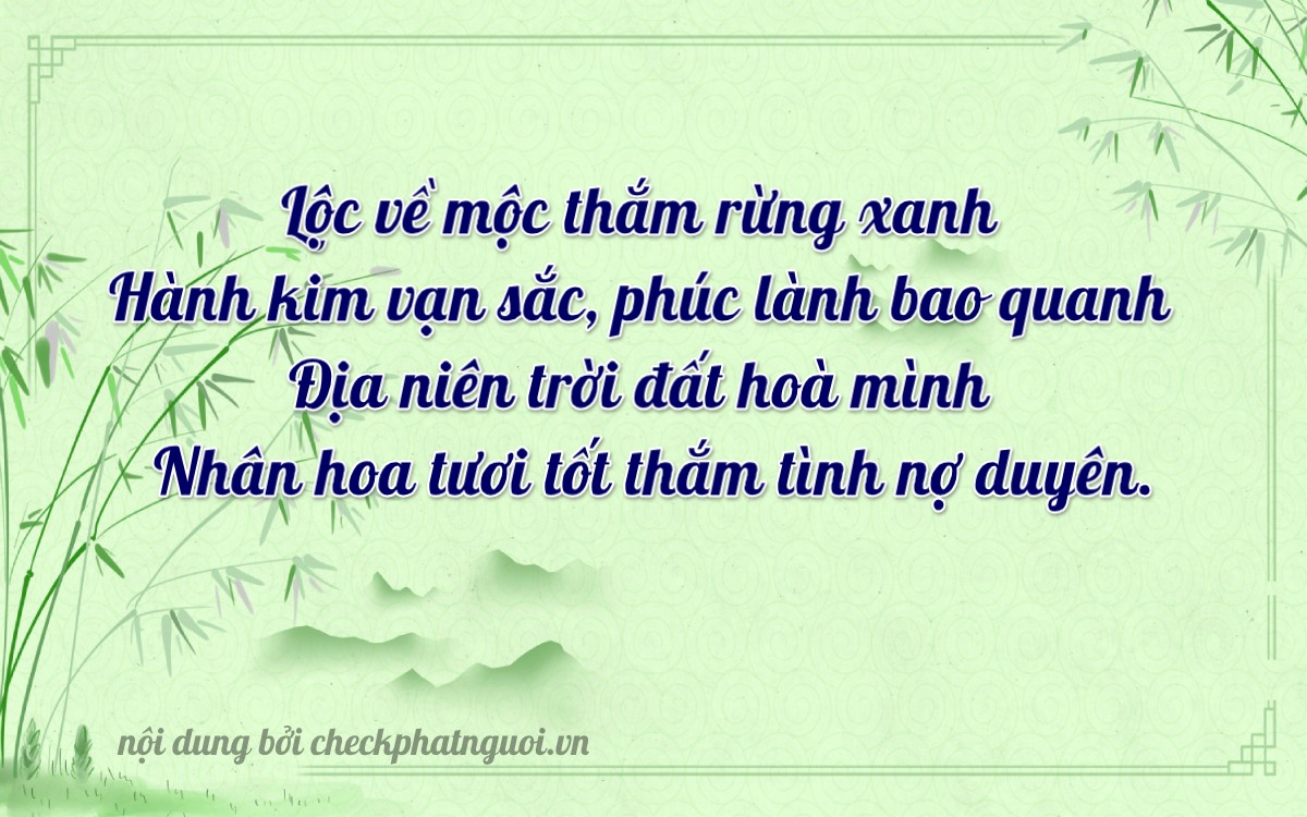 Bài thơ ý nghĩa cho <b>biển số 15B3-85623</b> tại website checkphatnguoi.vn