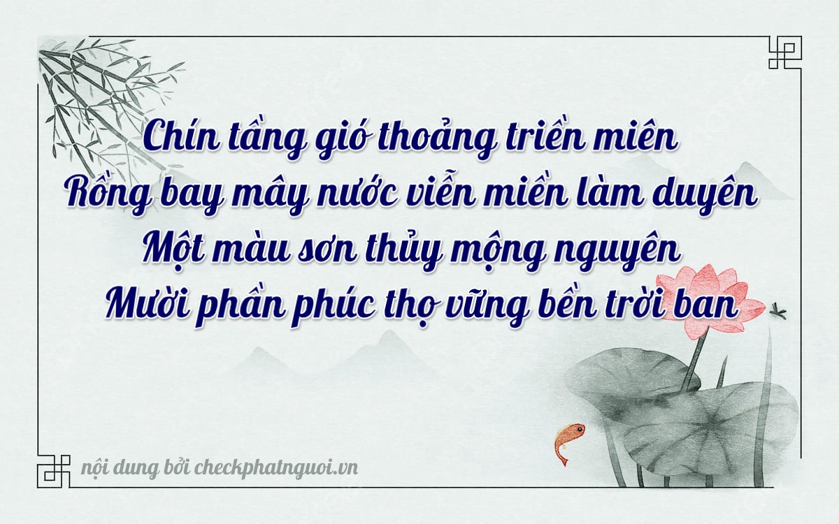 Bài thơ ý nghĩa cho <b>biển số 15B3-90110</b> tại website checkphatnguoi.vn