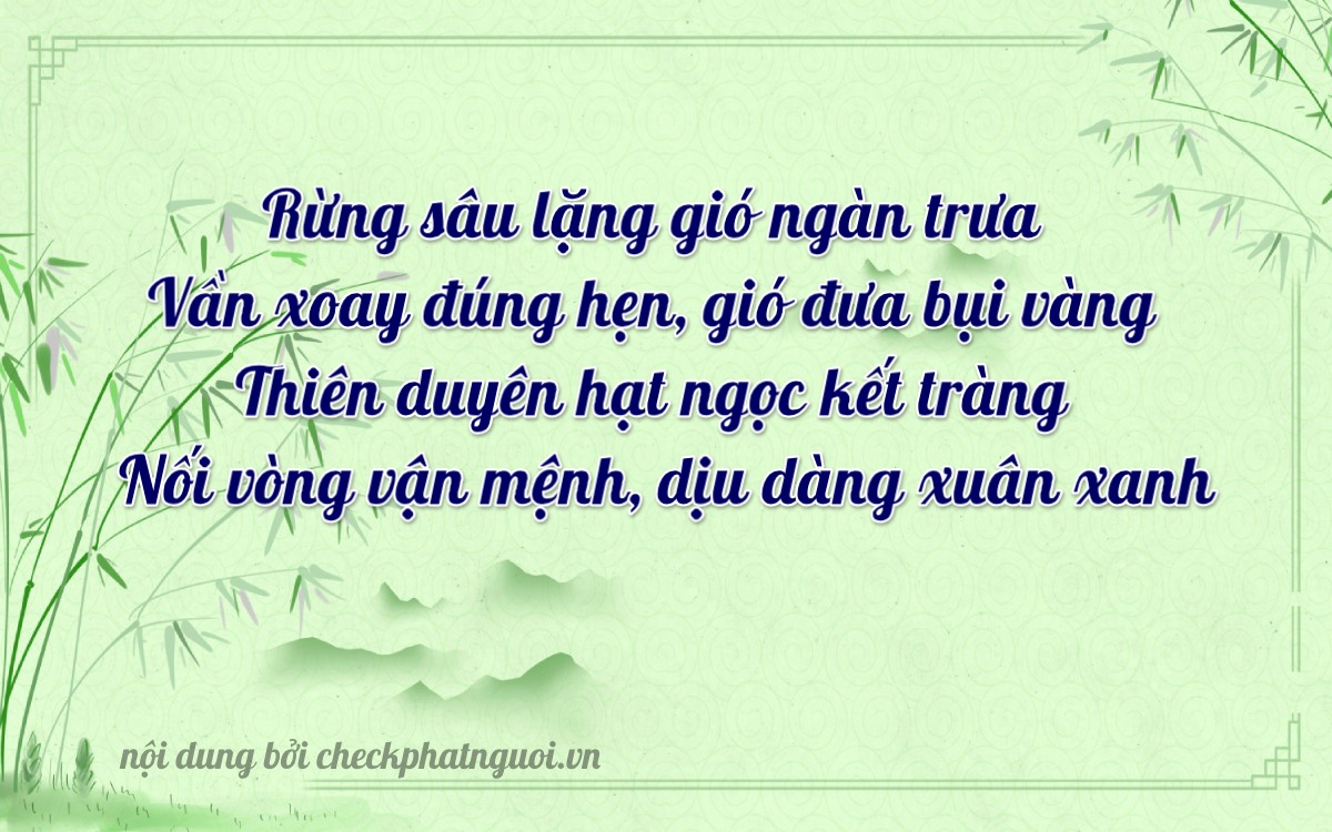 Bài thơ ý nghĩa cho <b>biển số 15B3-95657</b> tại website checkphatnguoi.vn