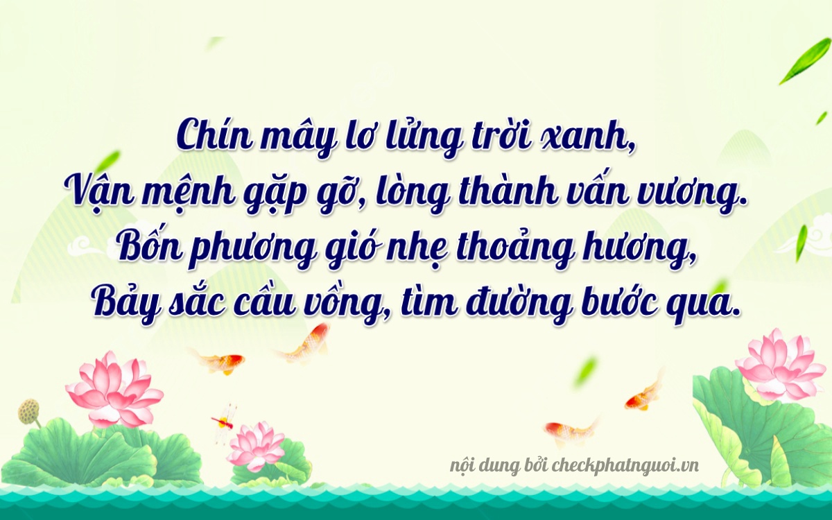Bài thơ ý nghĩa cho <b>biển số 15B3-99478</b> tại website checkphatnguoi.vn