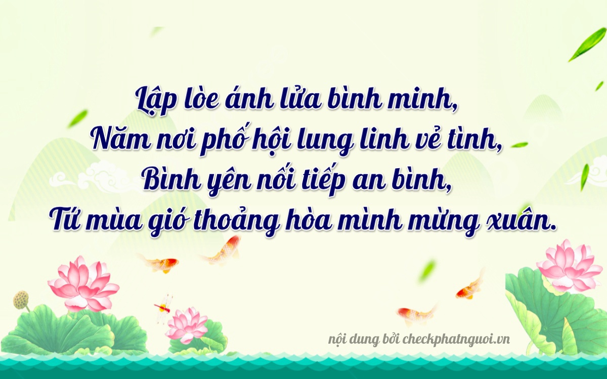Bài thơ ý nghĩa cho <b>biển số 15B4-00294</b> tại website checkphatnguoi.vn