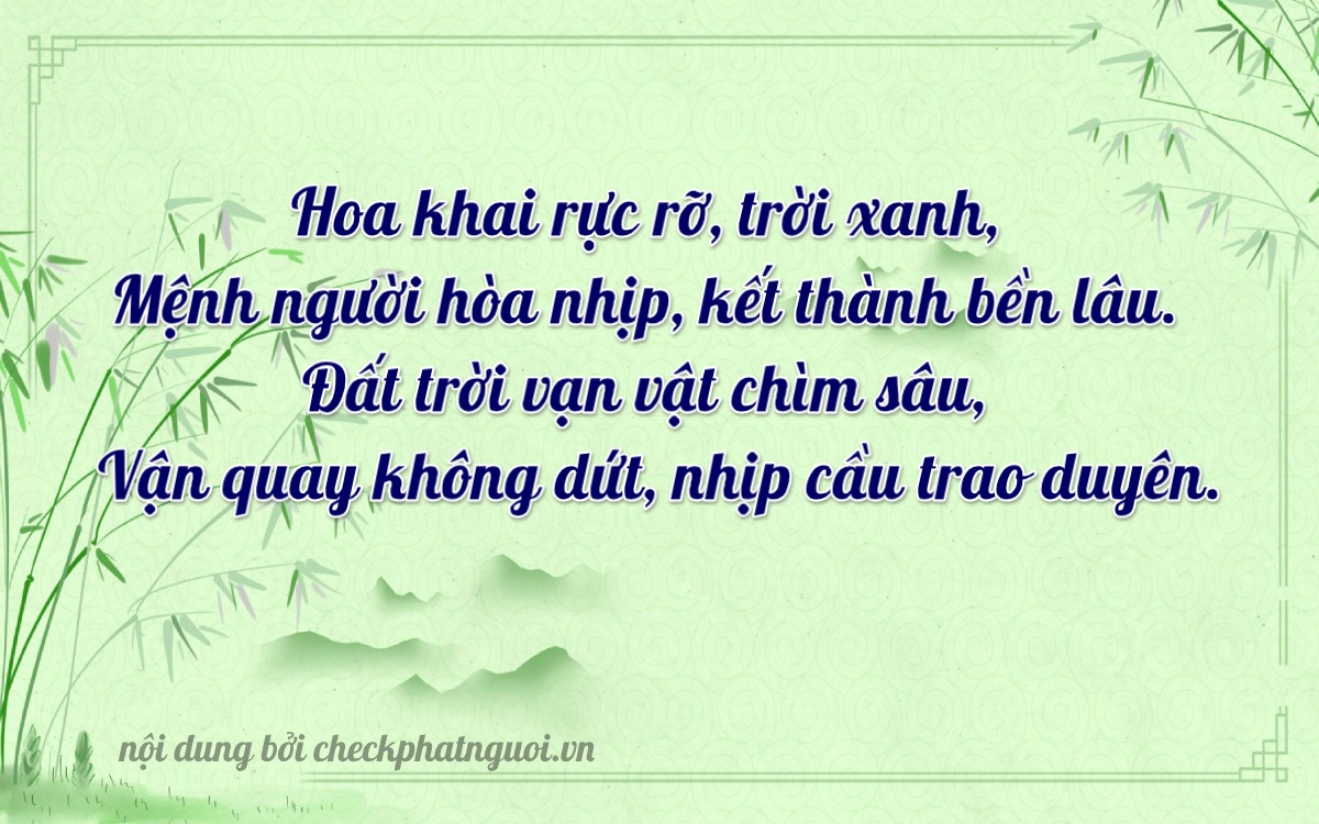 Bài thơ ý nghĩa cho <b>biển số 15B4-03354</b> tại website checkphatnguoi.vn