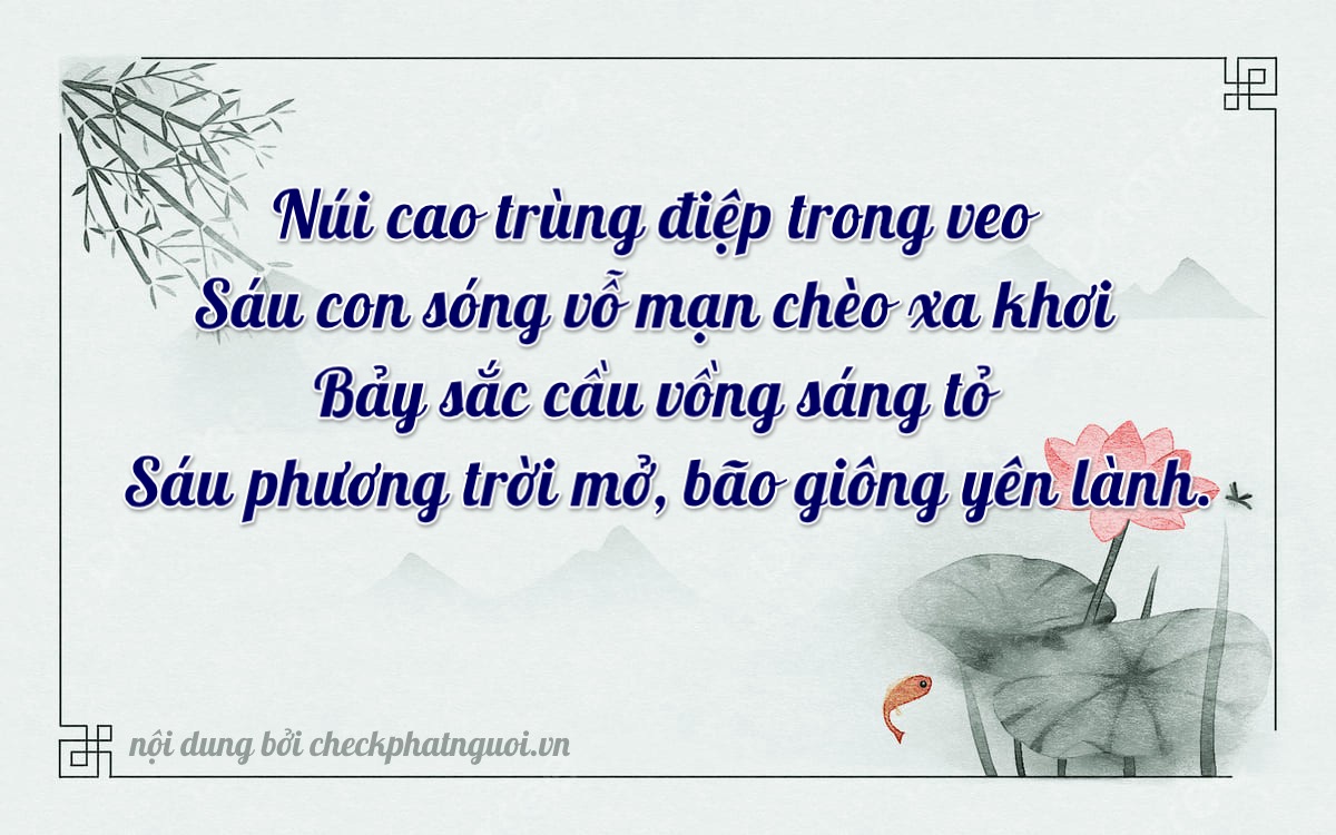 Bài thơ ý nghĩa cho <b>biển số 15B4-09676</b> tại website checkphatnguoi.vn