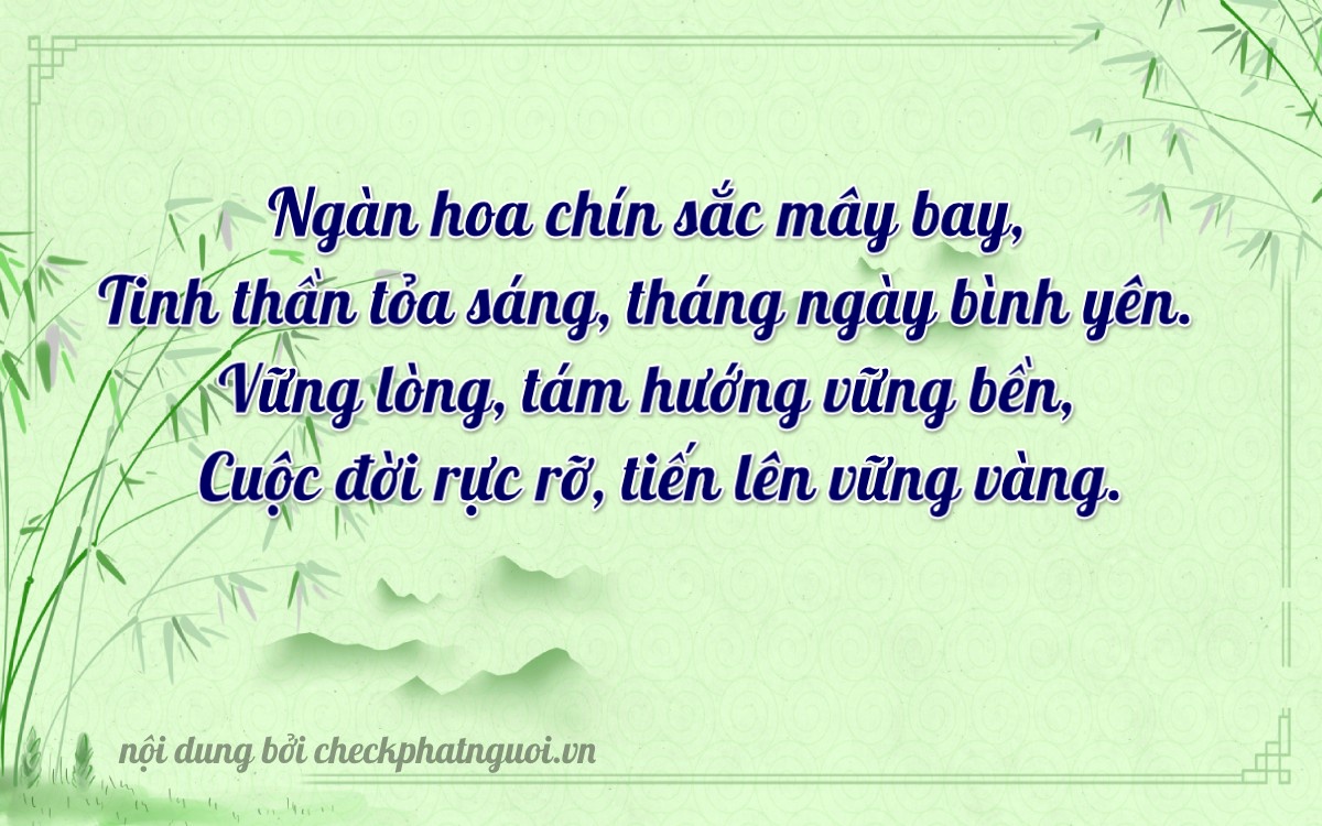 Bài thơ ý nghĩa cho <b>biển số 15B4-11986</b> tại website checkphatnguoi.vn