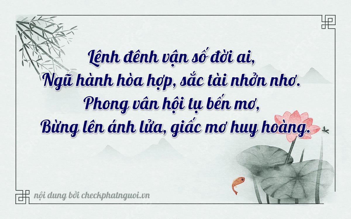 Bài thơ ý nghĩa cho <b>biển số 15B4-15599</b> tại website checkphatnguoi.vn